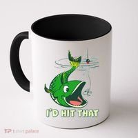 Funny Fishing I'd Hit That Coffee Mug thumb 0
