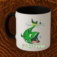 Funny Fishing I'd Hit That Coffee Mug thumb 2