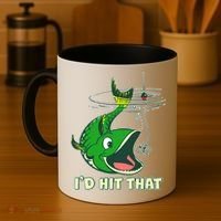 Funny Fishing I'd Hit That Coffee Mug thumb 4