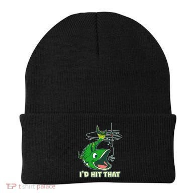 Funny Fishing I'd Hit That Beanie
