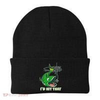 Funny Fishing I'd Hit That Beanie thumb 0