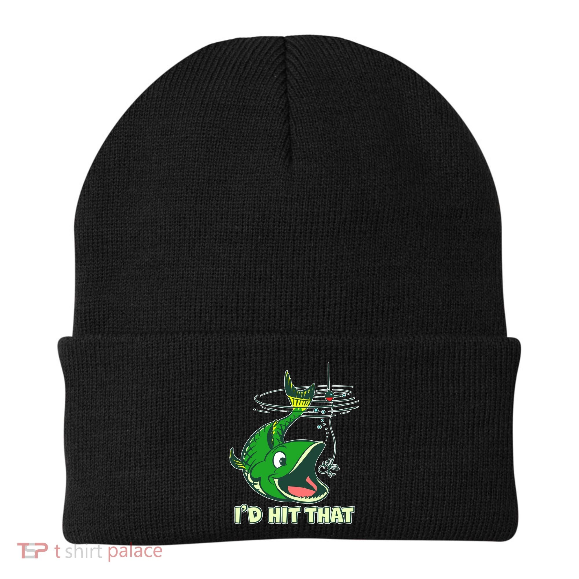 Funny Fishing I'd Hit That Beanie