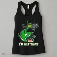 Funny Fishing I'd Hit That Women's Tank Top thumb 3