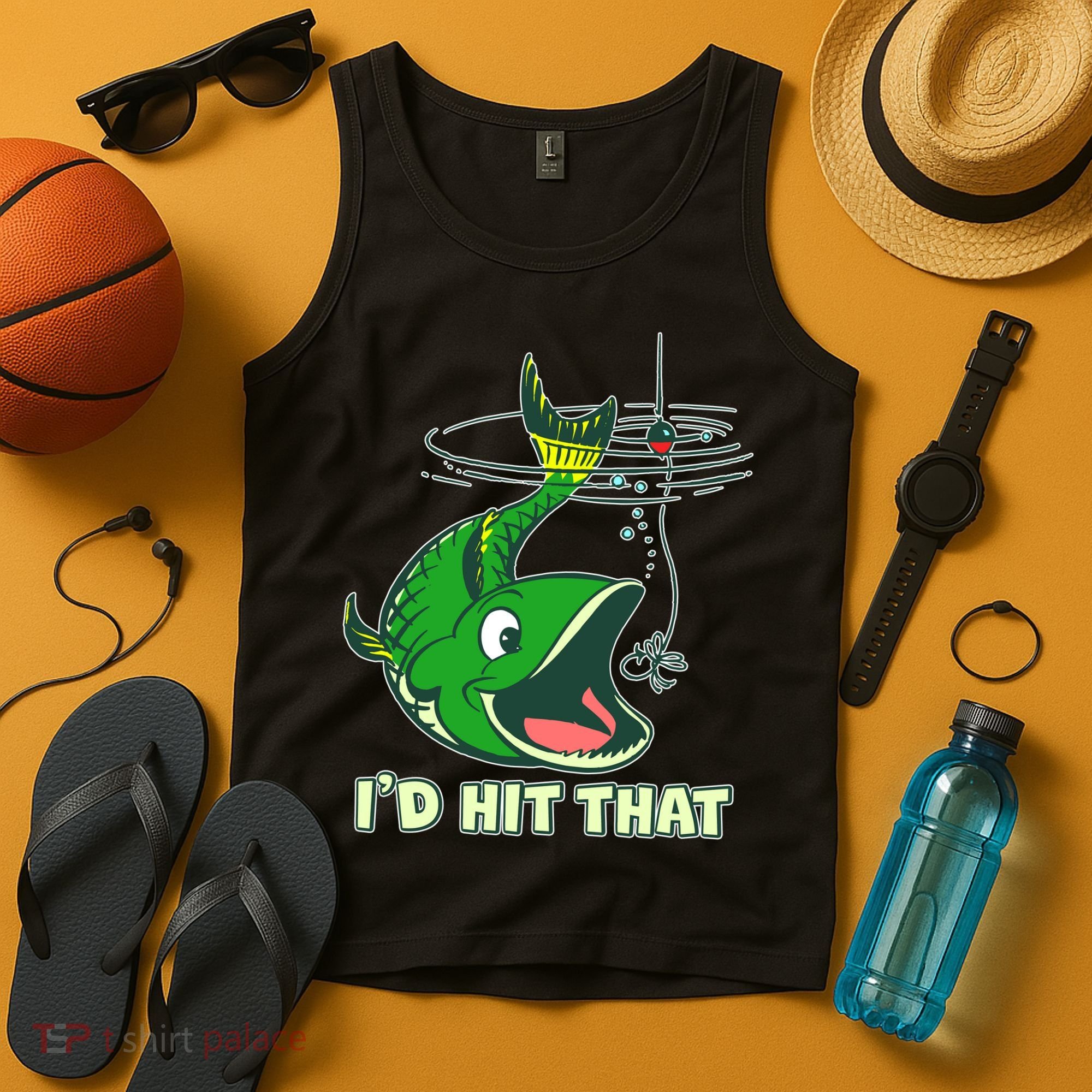 Funny Fishing I'd Hit That Tank Top