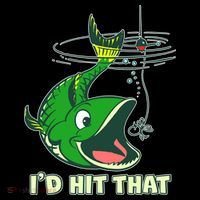 Funny Fishing I'd Hit That Kids T-Shirt thumb 4