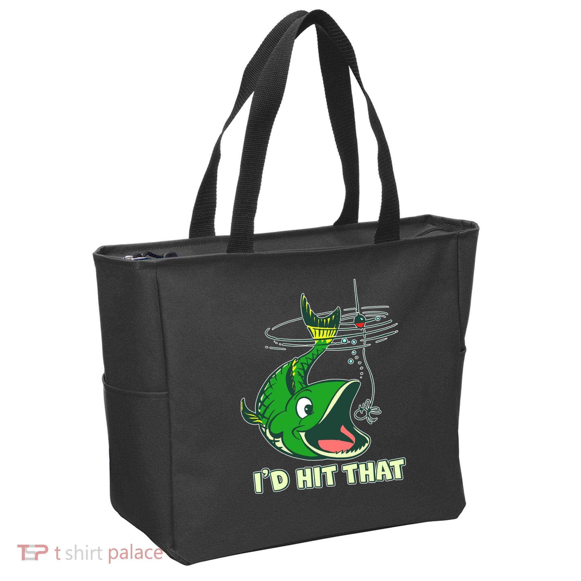 Funny Fishing I'd Hit That Tote Bag