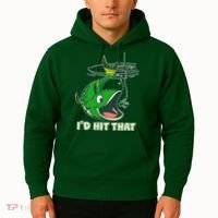 Funny Fishing I'd Hit That Hoodie thumb 2