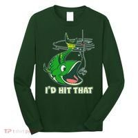 Funny Fishing I'd Hit That Long Sleeve Shirt thumb 0