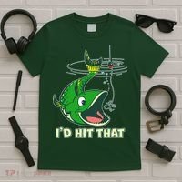 Funny Fishing I'd Hit That T-Shirt thumb 5