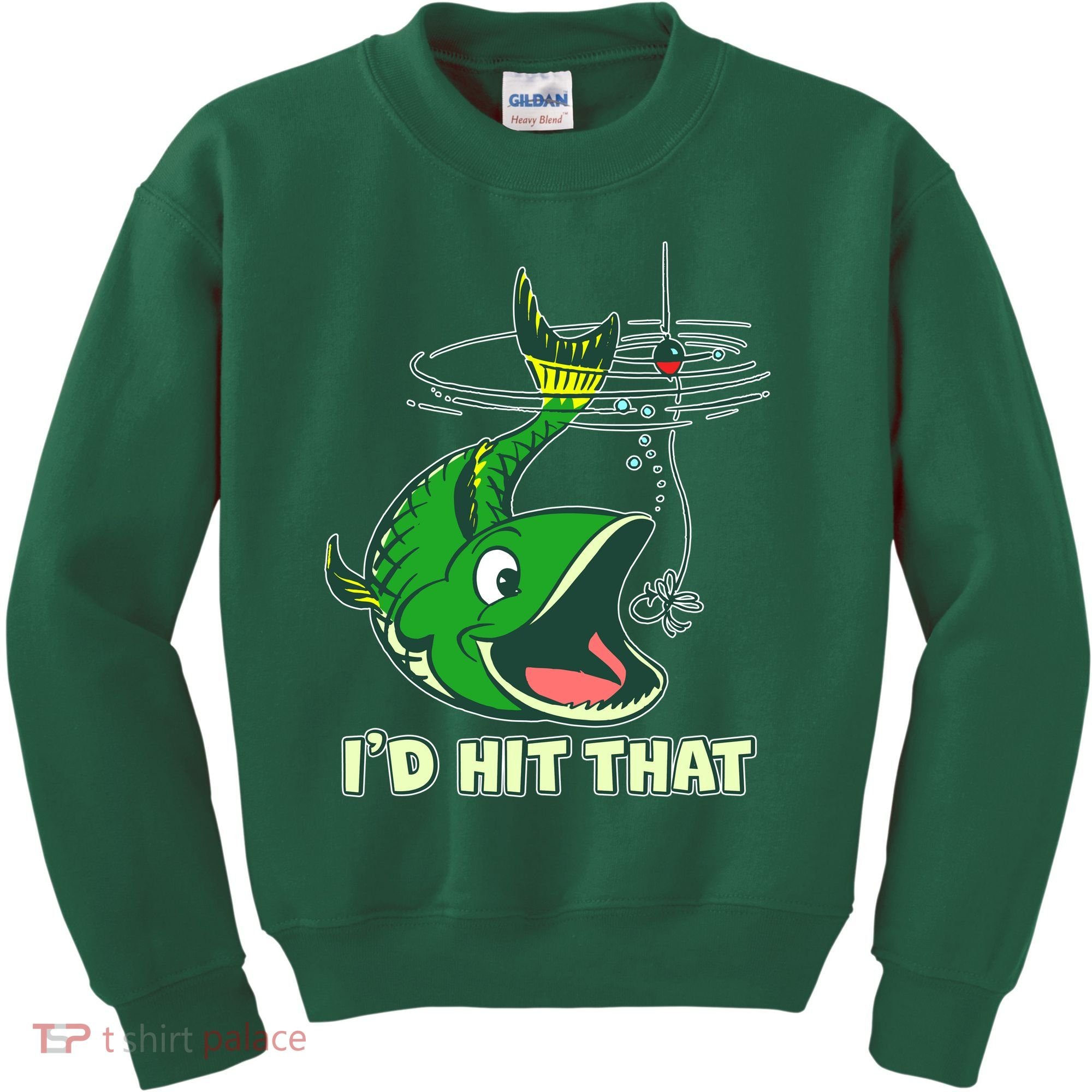Funny Fishing I'd Hit That Kids Sweatshirt