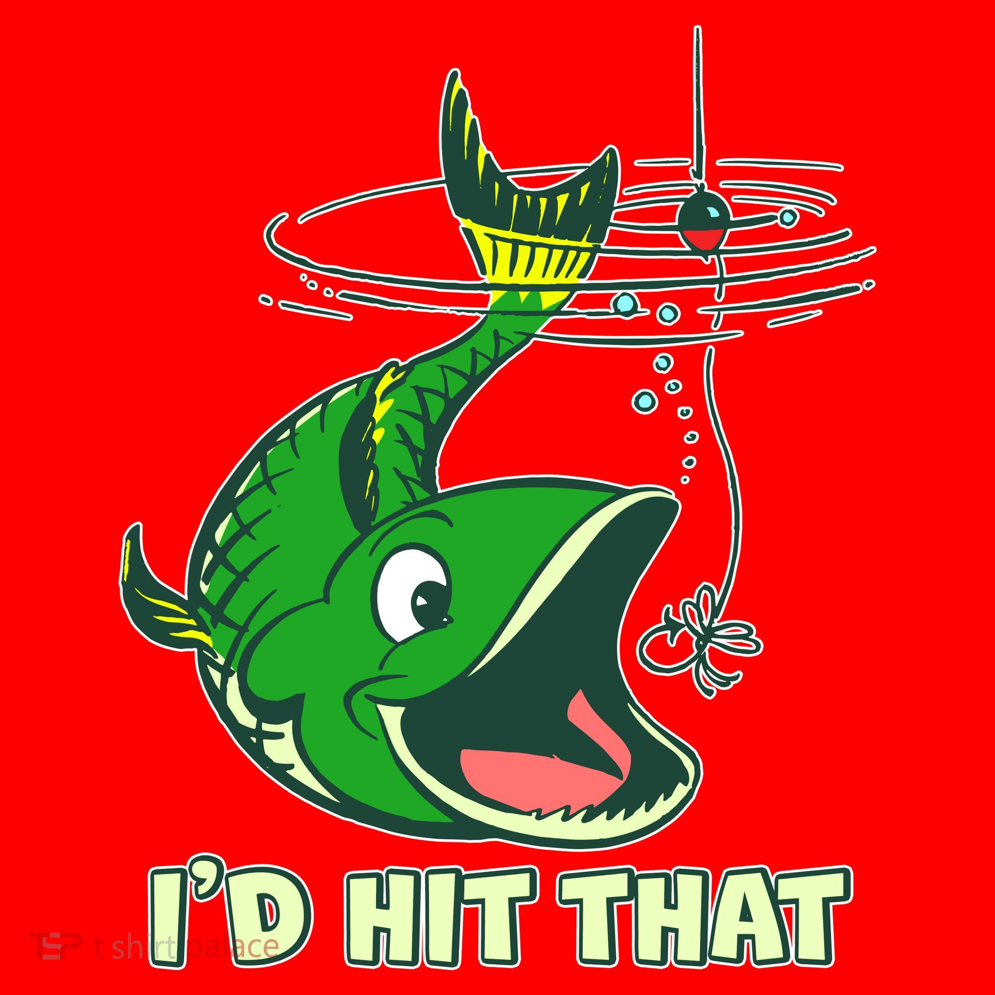 Funny Fishing I'd Hit That Santa Hat