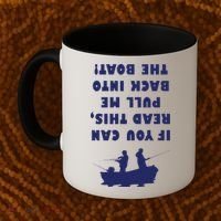 Funny Fishing: If You Can Read This Pull Me Back Into The Boat Coffee Mug thumb 2