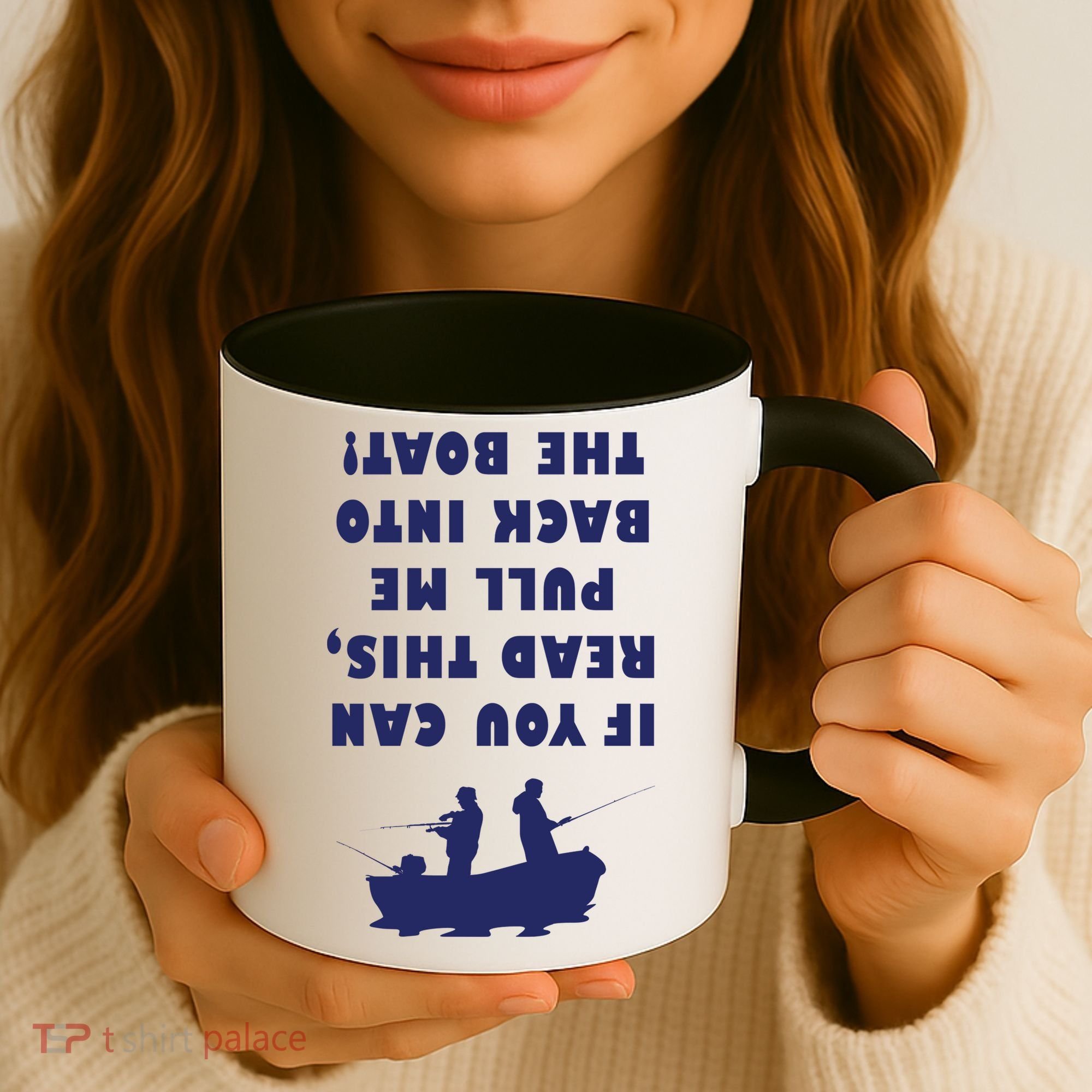 Funny Fishing: If You Can Read This Pull Me Back Into The Boat Coffee Mug