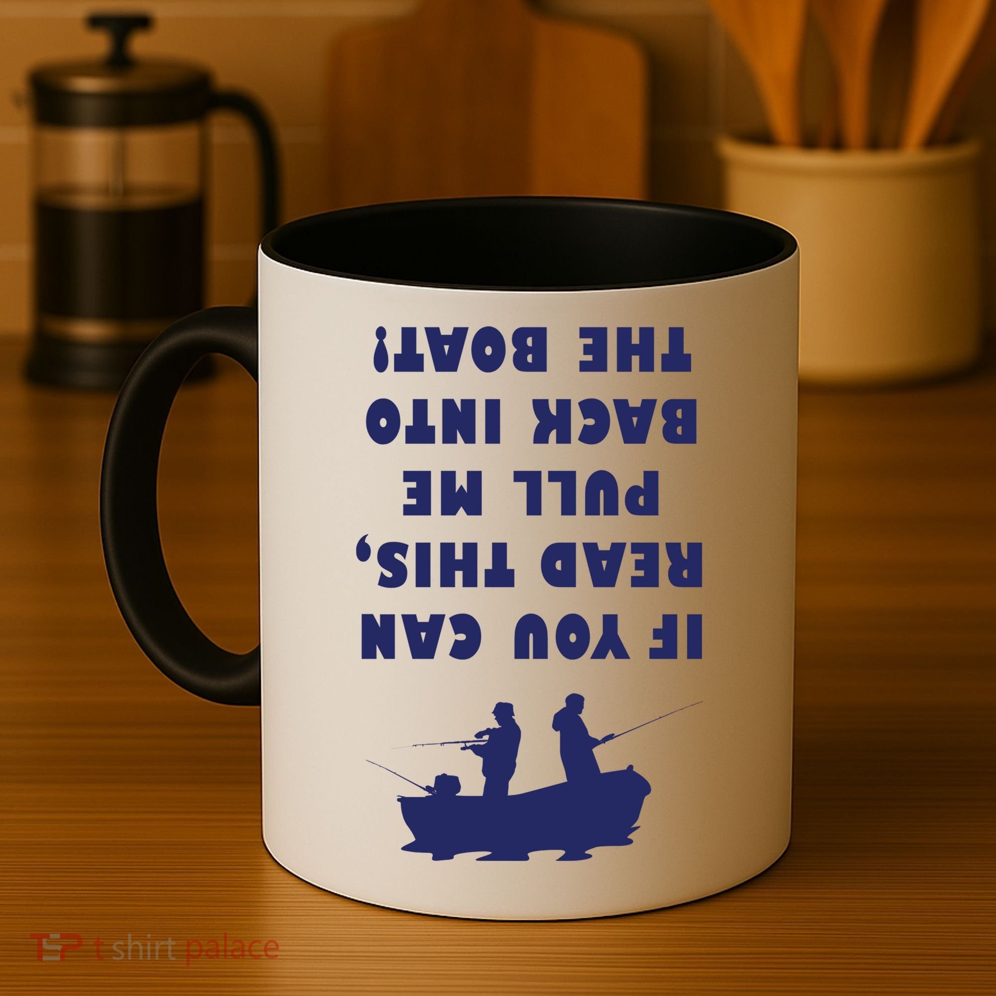 Funny Fishing: If You Can Read This Pull Me Back Into The Boat Coffee Mug