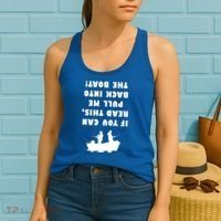 Funny Fishing: If You Can Read This Pull Me Back Into The Boat Women's Tank Top thumb 2