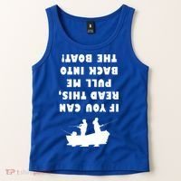 Funny Fishing: If You Can Read This Pull Me Back Into The Boat Tank Top thumb 2