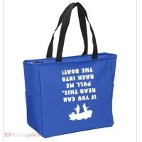 Funny Fishing: If You Can Read This Pull Me Back Into The Boat Tote Bag thumb 2