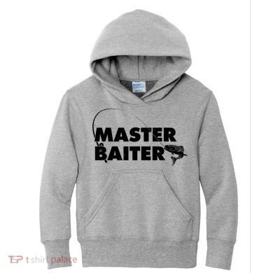 Funny Fishing Master Baiter Kids Hoodie