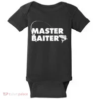 Funny Fishing Master Baiter Baby Bodysuit thumb 0