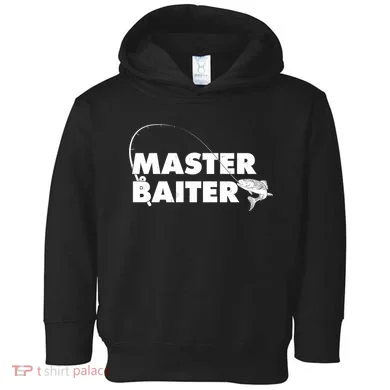 Funny Fishing Master Baiter Toddler Hoodie
