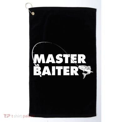 Funny Fishing Master Baiter Golf Towel