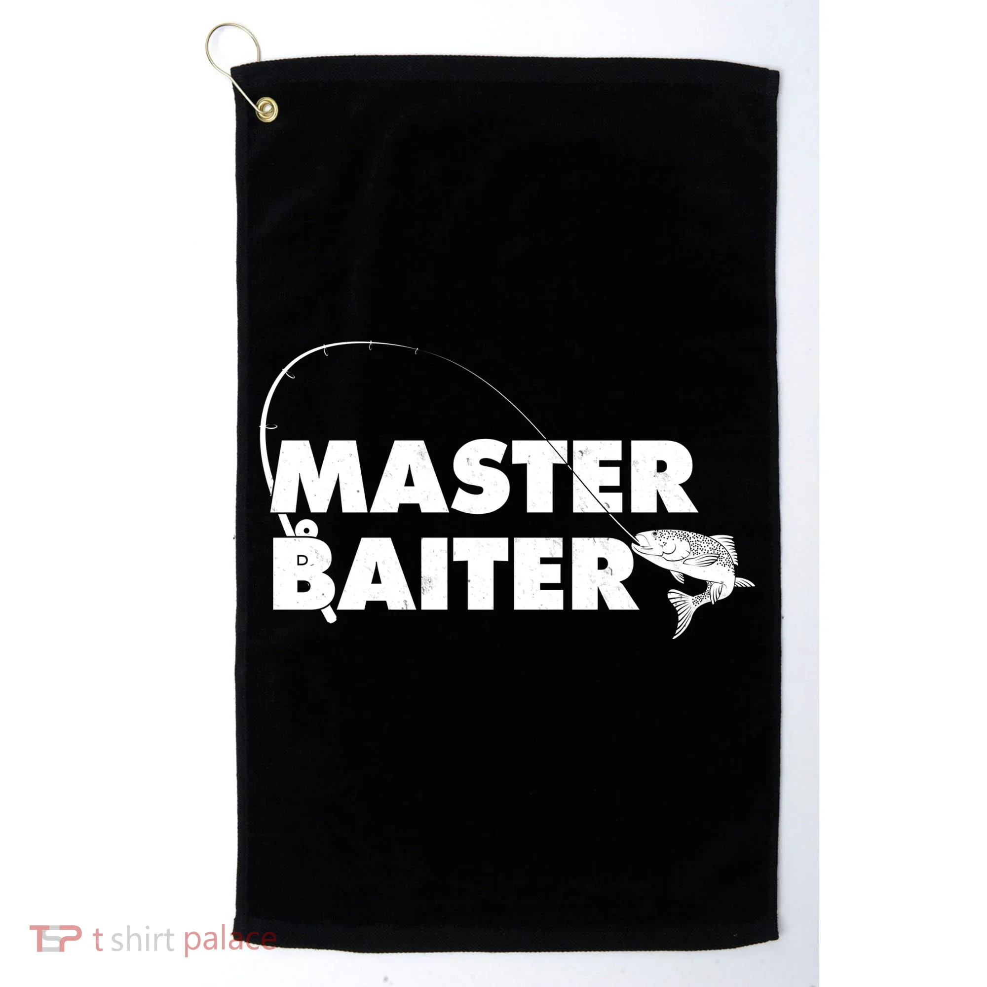 Funny Fishing Master Baiter Golf Towel