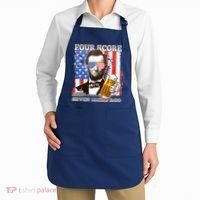 Funny Four Score And Seven Beers Ago Abe Lincoln Apron thumb 2