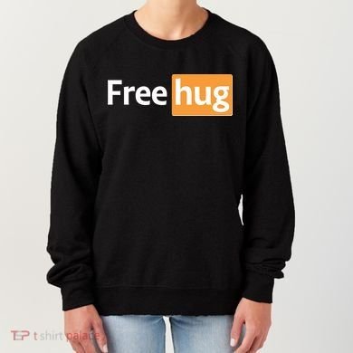 Funny Free Hug Logo Meme Women's Sweatshirt