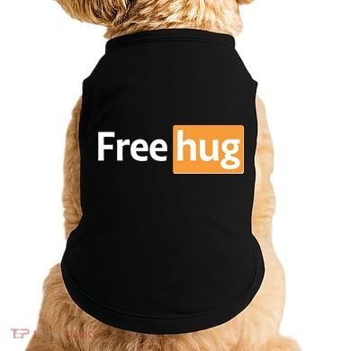 Funny Free Hug Logo Meme Doggie Tank