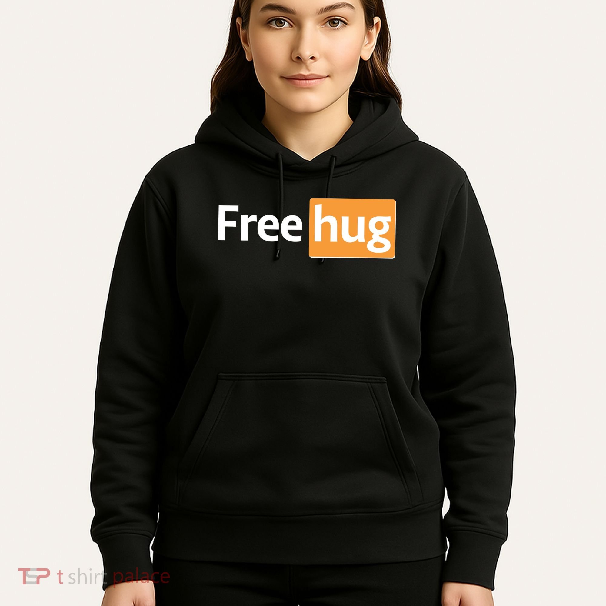 Funny Free Hug Logo Meme Hoodie
