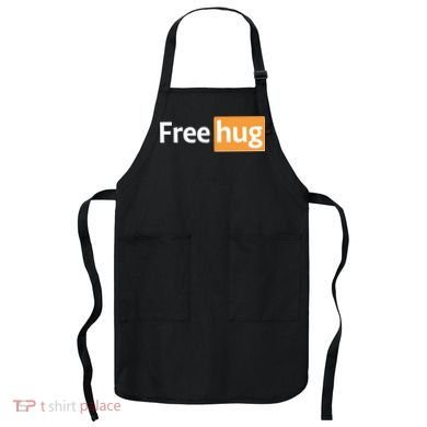 Funny Free Hug Logo Meme Apron