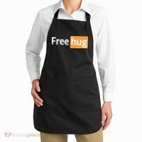 Funny Free Hug Logo Meme Apron thumb 2