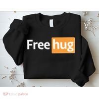 Funny Free Hug Logo Meme Sweatshirt thumb 2