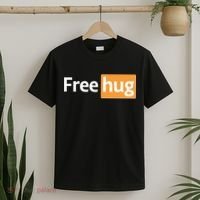 Funny Free Hug Logo Meme T-Shirt thumb 2