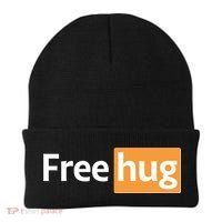 Funny Free Hug Logo Meme Beanie thumb 0