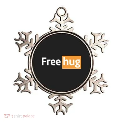 Funny Free Hug Logo Meme Ornament