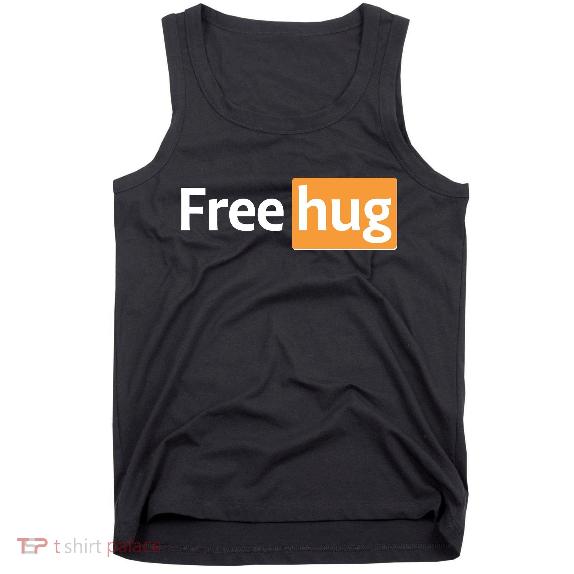 Funny Free Hug Logo Meme Tank Top