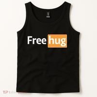 Funny Free Hug Logo Meme Tank Top thumb 2
