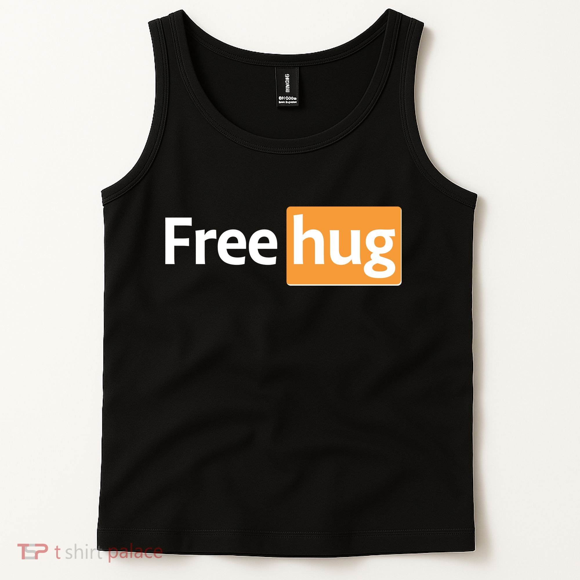 Funny Free Hug Logo Meme Tank Top