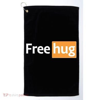 Funny Free Hug Logo Meme Golf Towel