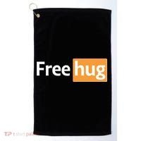 Funny Free Hug Logo Meme Golf Towel thumb 0