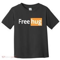 Funny Free Hug Logo Meme Toddler T-Shirt thumb 0