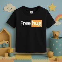 Funny Free Hug Logo Meme Toddler T-Shirt thumb 3