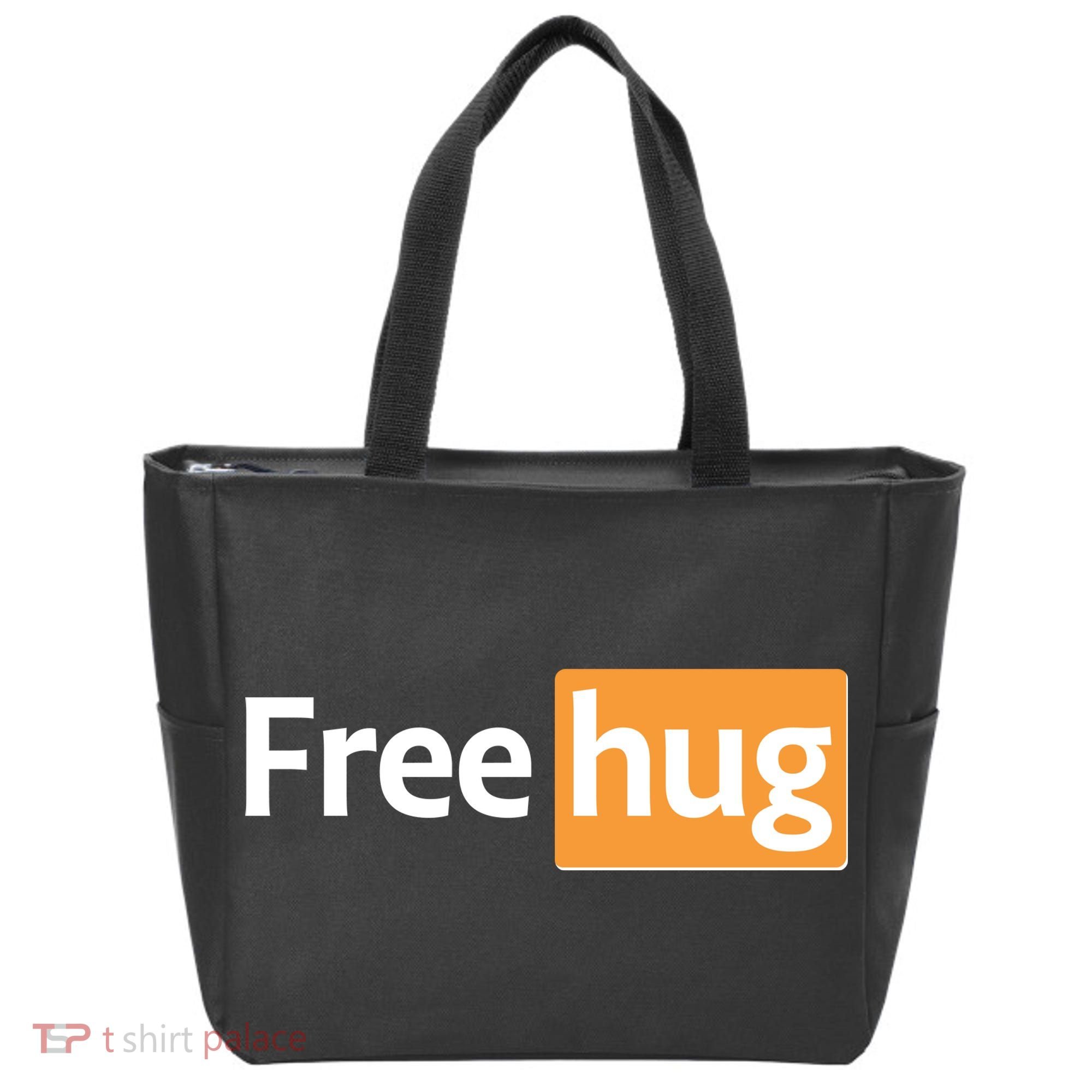 Funny Free Hug Logo Meme Tote Bag
