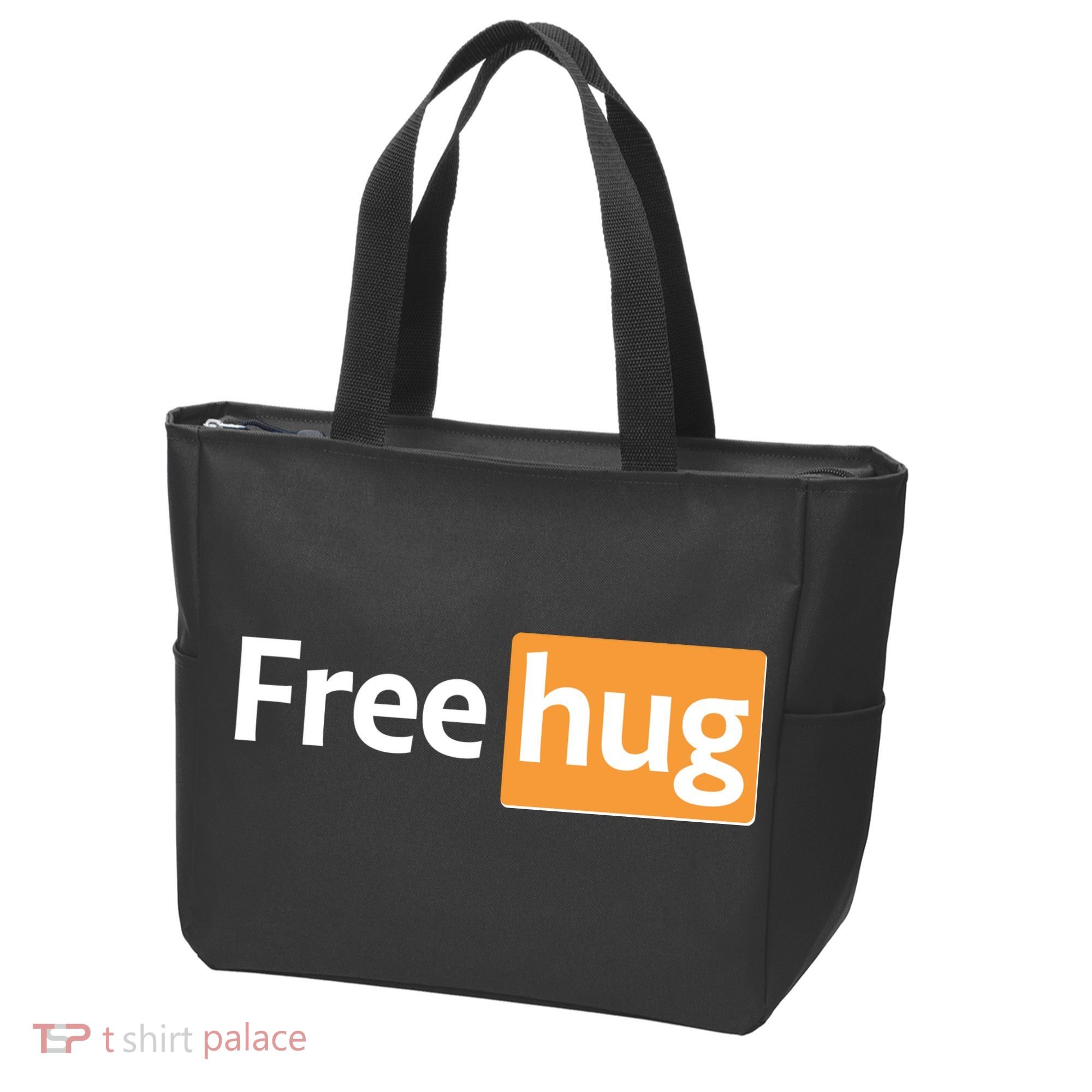 Funny Free Hug Logo Meme Tote Bag
