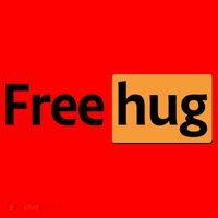 Funny Free Hug Logo Meme Santa Hat thumb 1
