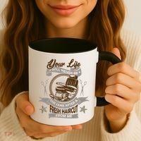 Funny Fresh Haircut Hair Stylist Coffee Mug thumb 3