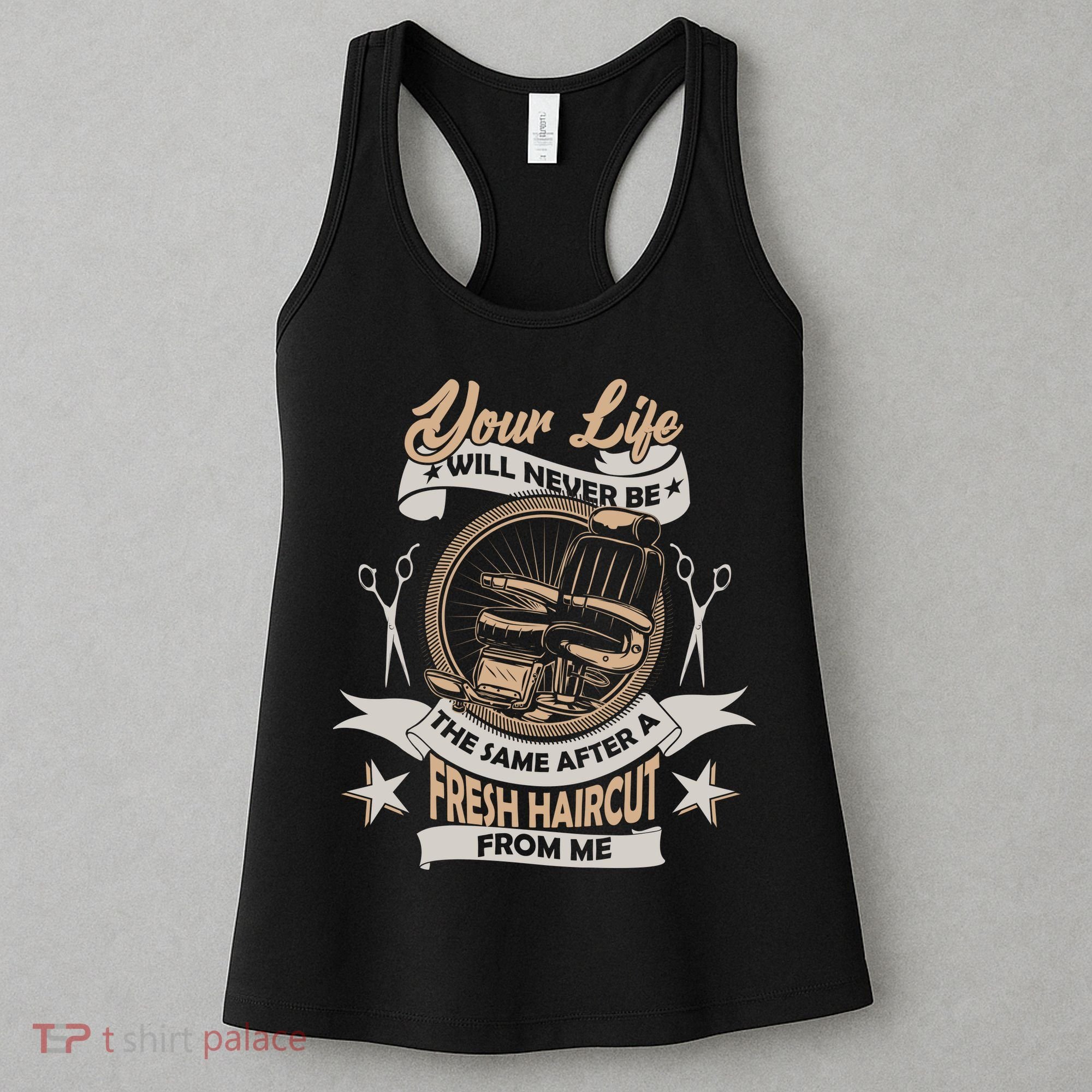 Funny Fresh Haircut Hair Stylist Women's Tank Top