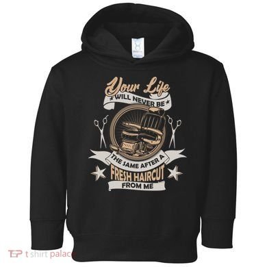 Funny Fresh Haircut Hair Stylist Toddler Hoodie