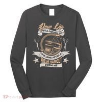 Funny Fresh Haircut Hair Stylist Long Sleeve Shirt thumb 0